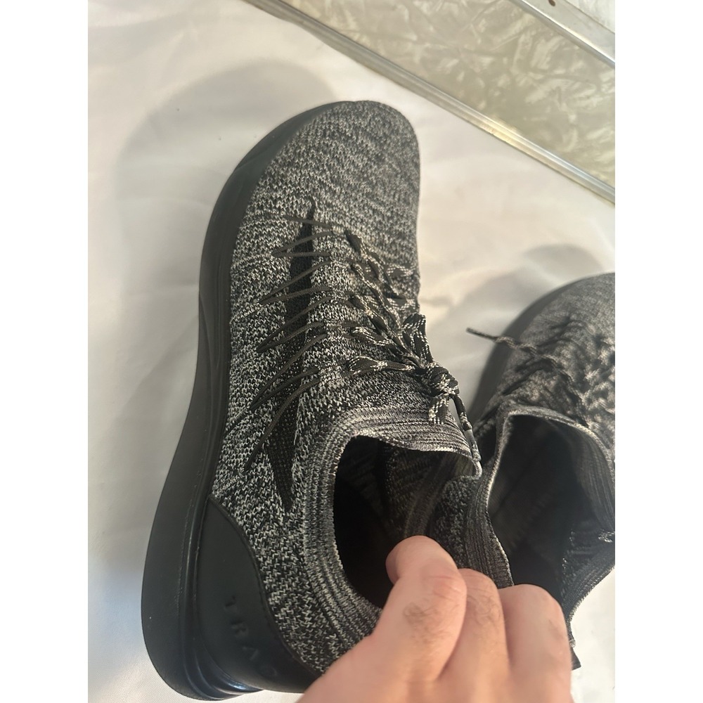 TRAQ ALEGRIA Shoes Womens 10-10.5 Heather Grey Black Mesh Walking Comfort - Picture 8 of 10
